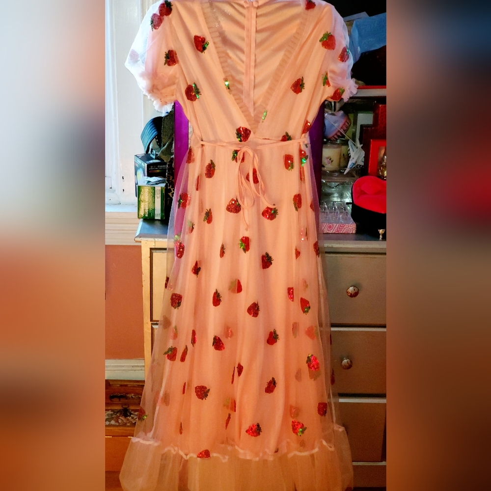 Sparkling Strawberry layered dress